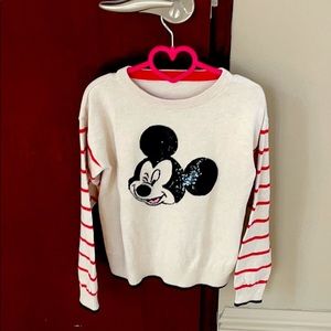 Sequin Mickey Mouse Sweater - Kids Size 7